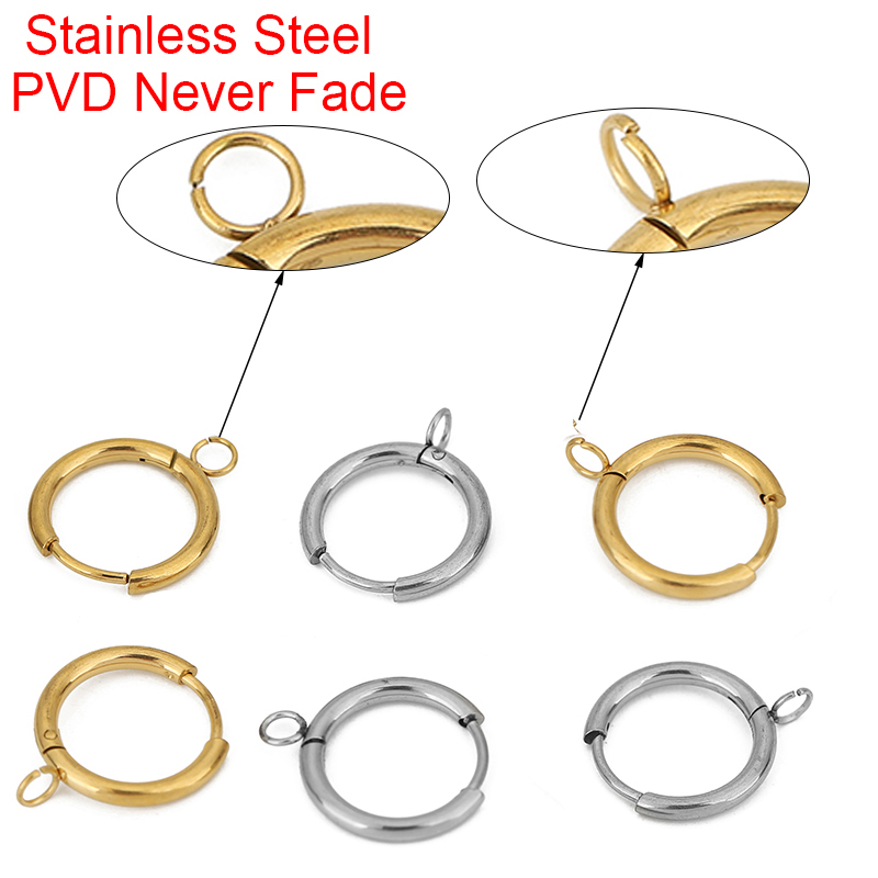 Toggle Clasp Gold - 10 個 PVD ​​決してフェードイヤリングフック作る 16 ミリメートル低刺激性ステンレス鋼イヤリングクラスプワイヤージュエリー所見用品