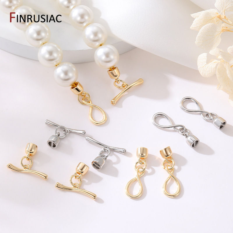 Toggle Clasp Gold - 14K ゴールドメッキ無限大シンボル OT トグルクラスプブレスレットネックレス作成、ジュエリー用コネクタ、DIY ジュエリーアクセサリー