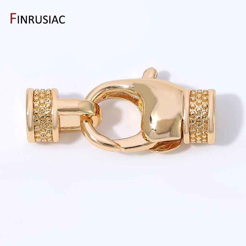 Jewelry Making Articles - 14K ゴールドメッキ真鍮ロブスタークラスプコネクター、ジュエリー用留め具、DIY ブレスレットジュエリー作成用品用ファスナーエンドクラスプ