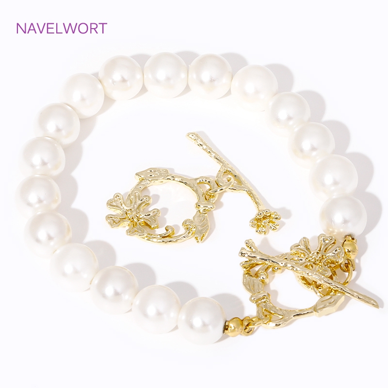 Toggle Clasp Gold - ジュエリー作り用の真ちゅう製トグルクラスプ,18K金メッキ,花の枝の留め金,真ちゅう製のエンドビーズ,DIYブレスレットの結果