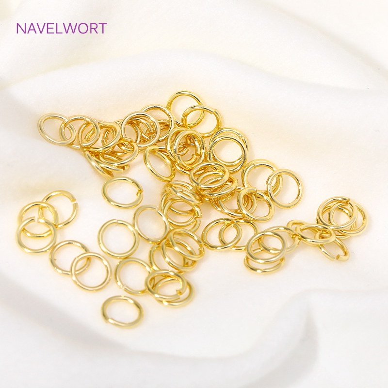 14 18K/18 18K ゴールドメッキスプリットリングオ - Jewelry Making Jump Rings のレビューと価格