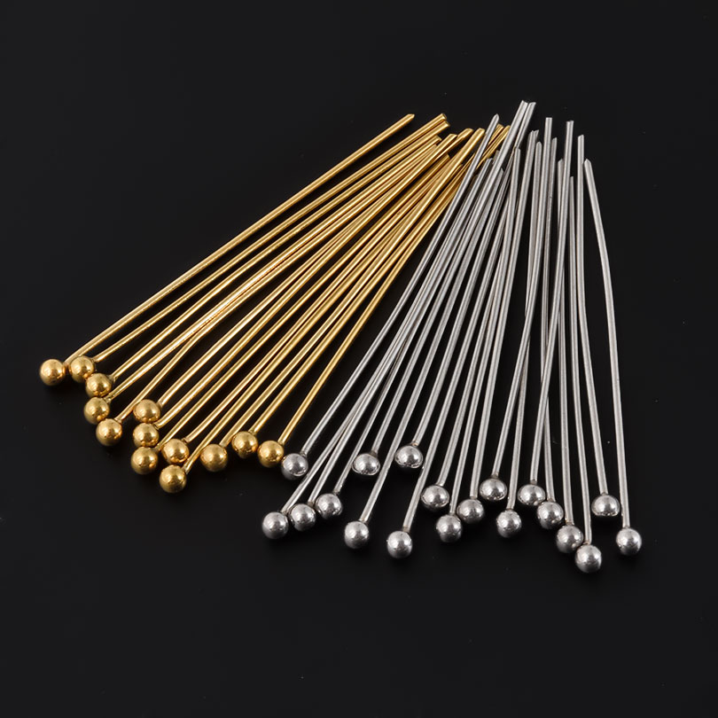 50 ピース/ロット 18 18k ゴールドメッキボールヘッ - Jewelry Making Drill のレビューと価格