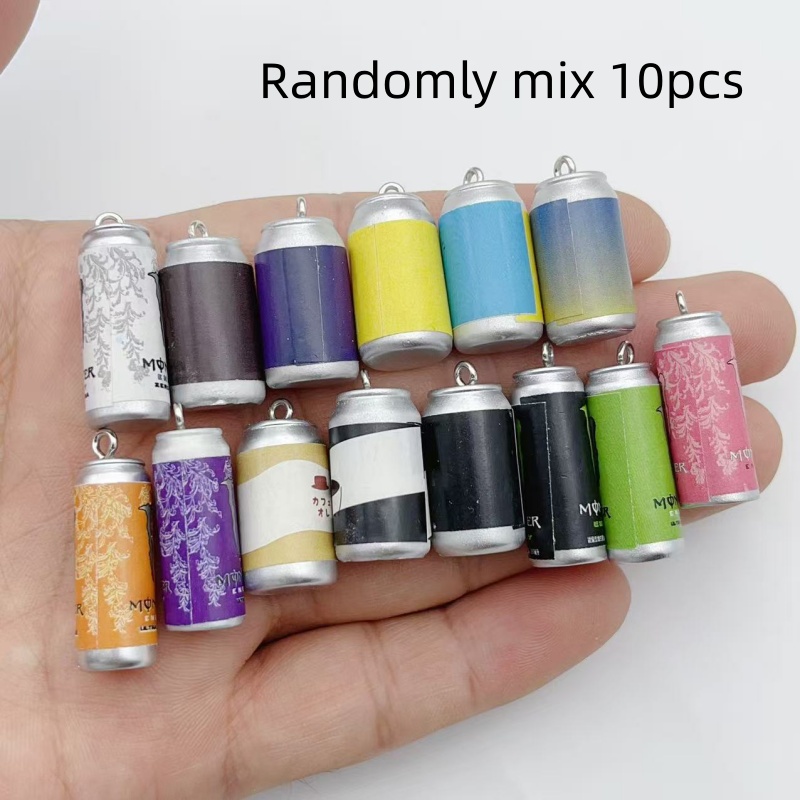 10個入り ミニチュア シミュレーション飲料缶 レジンチャー - Jewelry Making Resin のレビューと価格