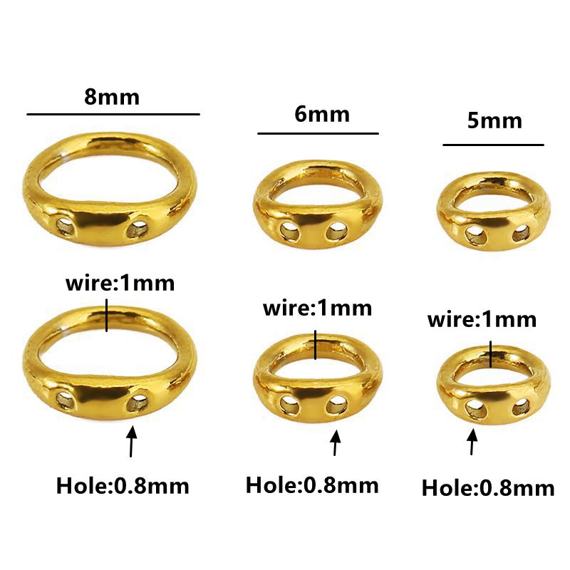 30個入り 5/6/8mm ステンレス製ビーズ用アクセサリー - Jewelry Making Beads のレビューと価格