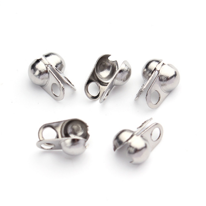 50 個ステンレス鋼ボールチェーンクラスプ圧着エンドビーズコ - Jewelry Making Beads のレビューと価格