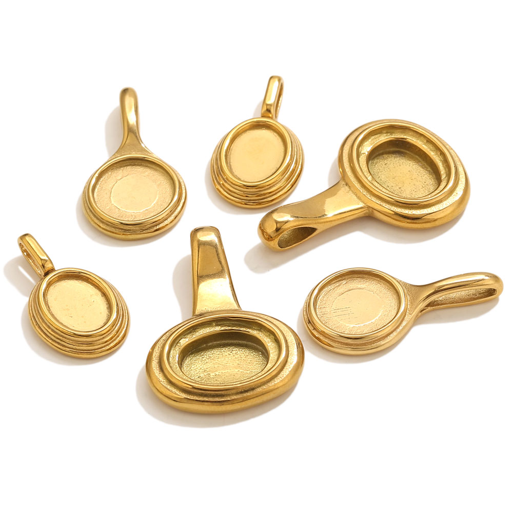 5 個ステンレス鋼ラウンドオーバルトレイベゼルブランクペンダ - Jewelry Making Resin のレビューと価格