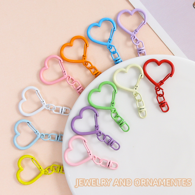 10 個のカラフルな亜鉛合金ハートロブスター爪クラスプ 8  - Jewelry Making Jump Rings のレビューと価格