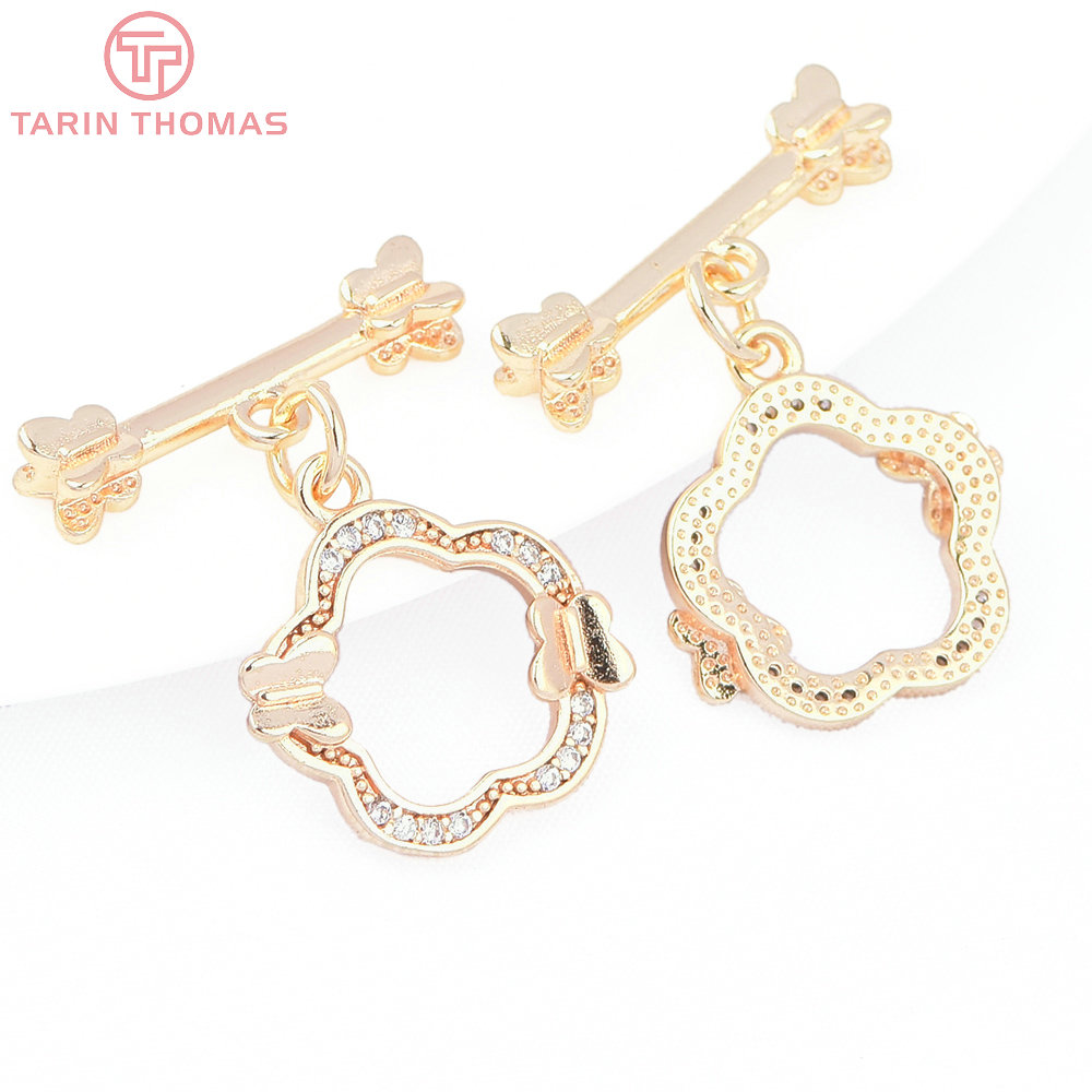 Zircon-トグルクラスプ付き真鍮ブレスレット,24k,ゴ - Toggle Clasp Gold のレビューと価格