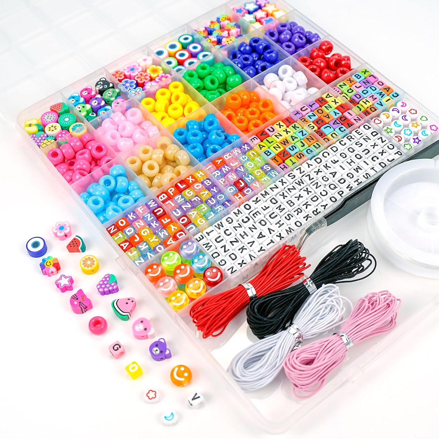 Dowsabelブレスレット作成キット、ポニーポリマークレイ - Jewelry Making Set のレビューと価格