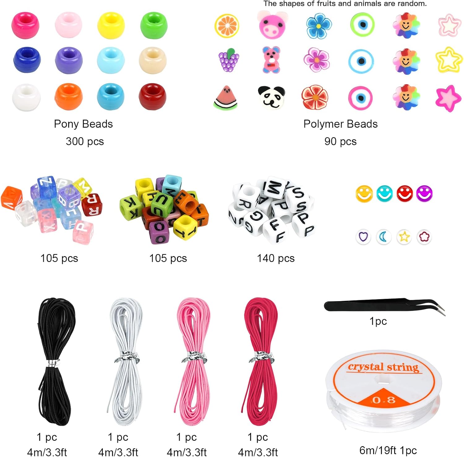 Dowsabelブレスレット作成キット、ポニーポリマークレイ - Jewelry Making Set のレビューと価格