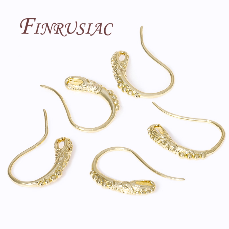 18K ゴールドメッキイヤリングイヤーワイヤー、イヤーフック - Jewelry Making Articles のレビューと価格