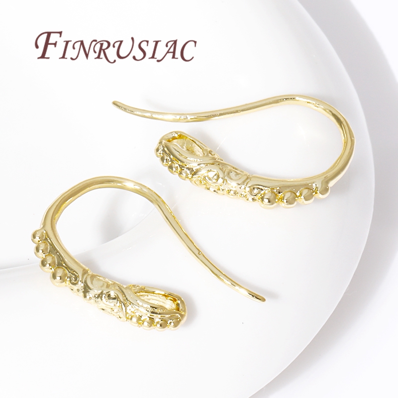 18K ゴールドメッキイヤリングイヤーワイヤー、イヤーフック - Jewelry Making Articles のレビューと価格