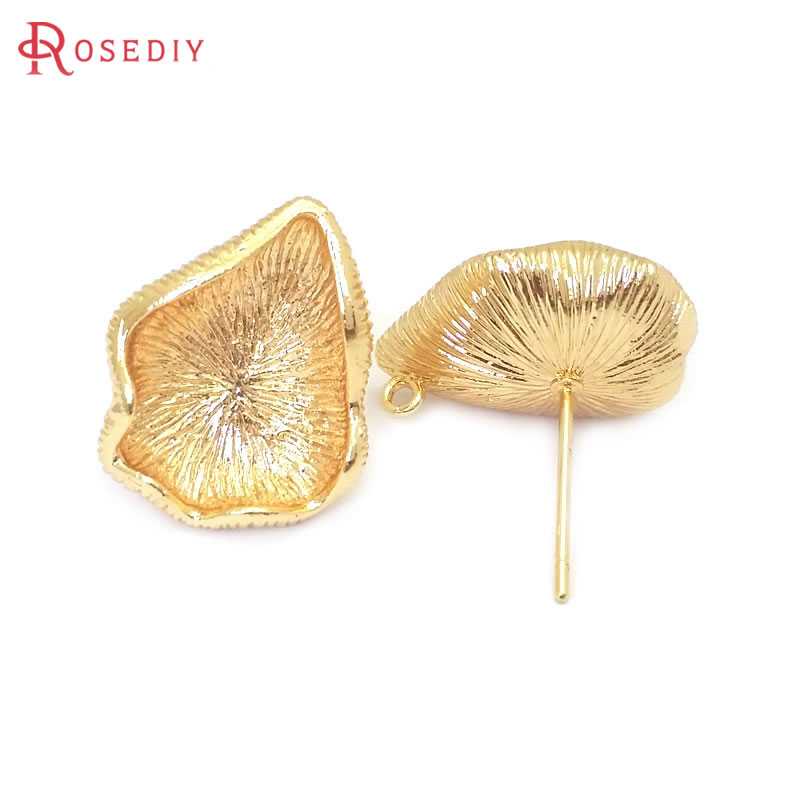 真ちゅう製の蓮の葉,18Kゴールドカラー,木の葉の枝,イヤリ - Jewelry Making Set のレビューと価格