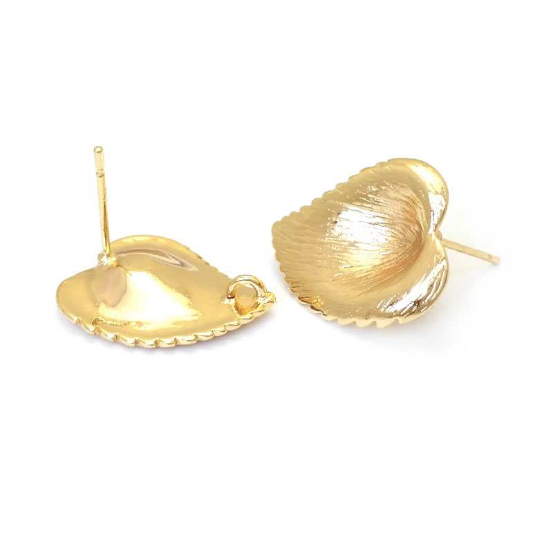 真ちゅう製の蓮の葉,18Kゴールドカラー,木の葉の枝,イヤリ - Jewelry Making Set のレビューと価格