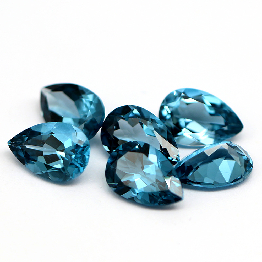 20個 本物の天然石 梨型 3x5mm-5x7mm ファセッ - Jewelry Making In London のレビューと価格