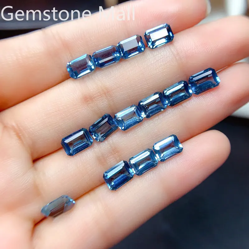 エメラルド カット ナチュラル トパーズ 4 ミリメートル  - Jewelry Making In London のレビューと価格