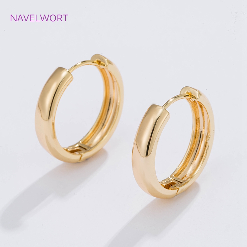 6 サイズのゴールドメッキサークルフープイヤリング女性ギフト - Jewelry Making Set のレビューと価格