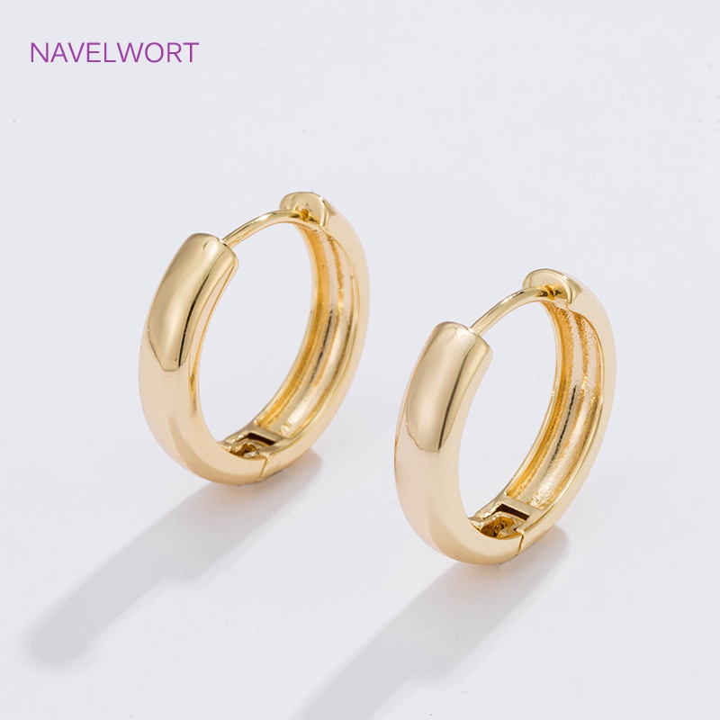 6 サイズのゴールドメッキサークルフープイヤリング女性ギフト - Jewelry Making Set のレビューと価格