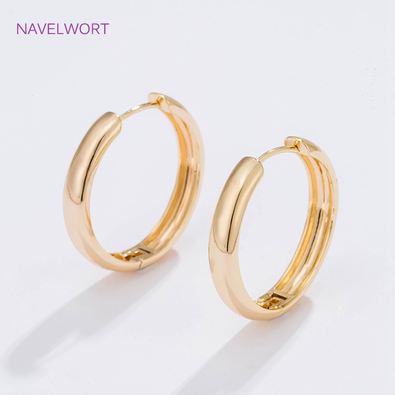 6 サイズのゴールドメッキサークルフープイヤリング女性ギフト - Jewelry Making Set のレビューと価格