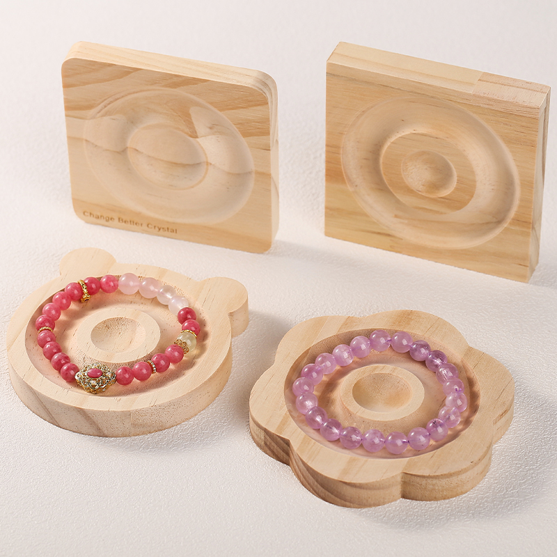 1Pc DIY 天然木製ビーズデザインボードジュエリー作成に - Jewelry Making Beads のレビューと価格