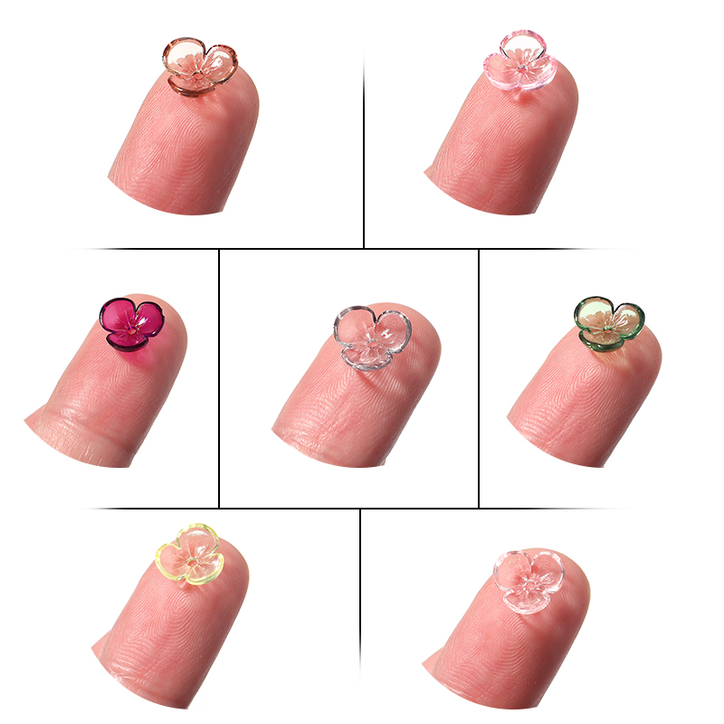 ジュエリー作り用の透明な樹脂花びらビーズ,花のモチーフ,ゆる - Jewelry Making Resin のレビューと価格