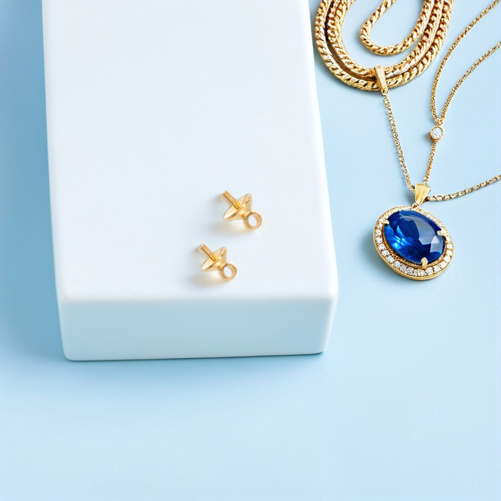 100個入り銅製ハーフドリルアイピンホルダー、ジュエリー製作 - Jewelry Making Drill のレビューと価格
