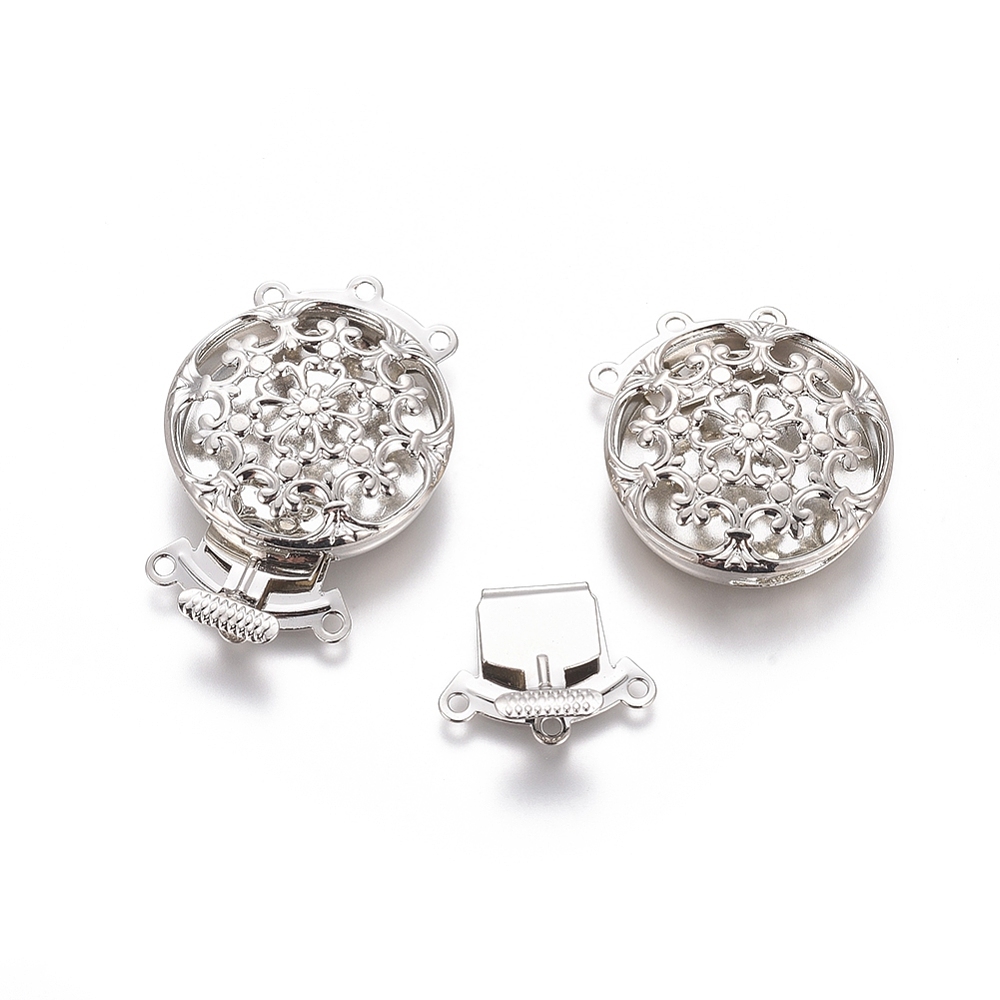10セット真鍮フラワーマルチストランドボックスクラスプ、3ス - Jewelry Making Set のレビューと価格