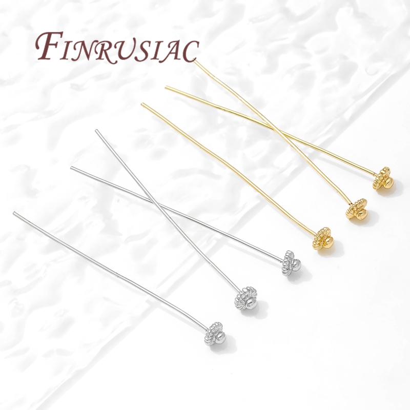 10/20個/ロット 18K金メッキピン ジュエリー製作用品 - Jewelry Making Articles のレビューと価格