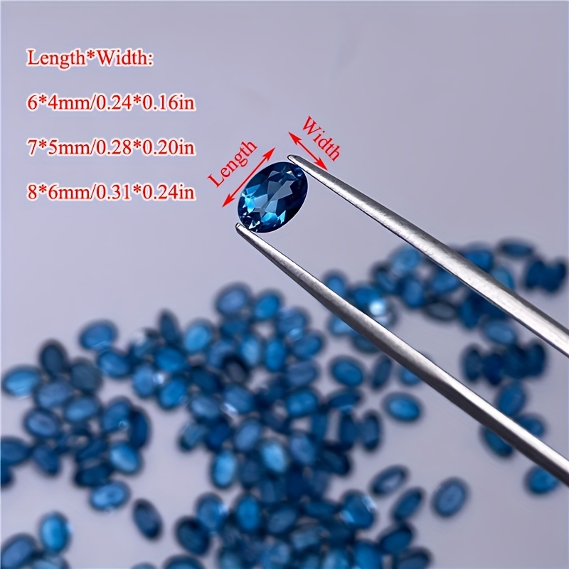 1pc natural London blue topaz- - Jewelry Making In London のレビューと価格