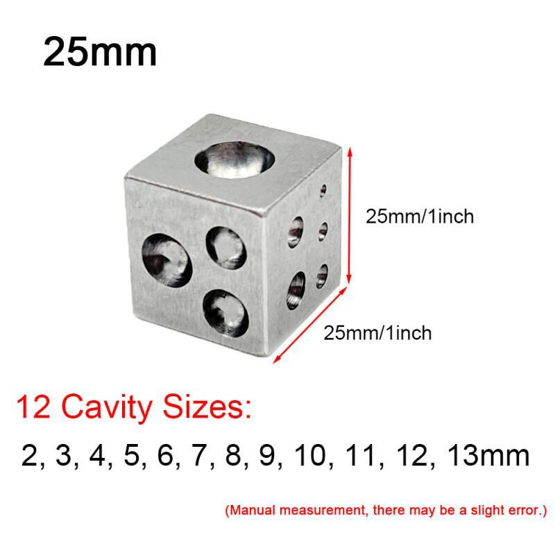 研磨された高炭素鋼の空洞を備えたダッピングブロックスクエア  - Jewelry Making Anvil のレビューと価格