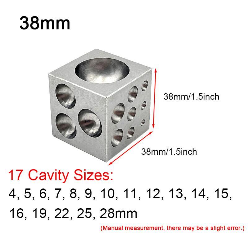 研磨された高炭素鋼の空洞を備えたダッピングブロックスクエア  - Jewelry Making Anvil のレビューと価格
