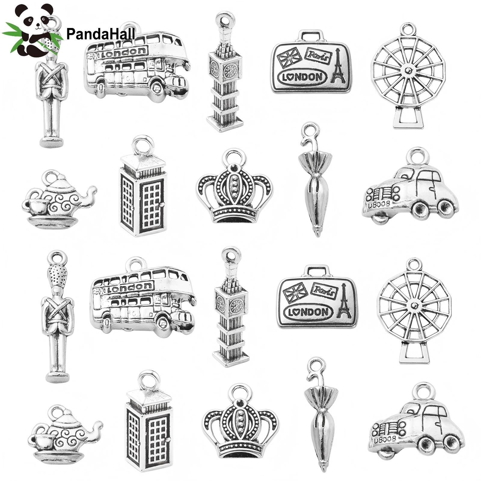 PandaHall 100個入り 10種類 ロンドンテーマチ - Jewelry Making In London のレビューと価格