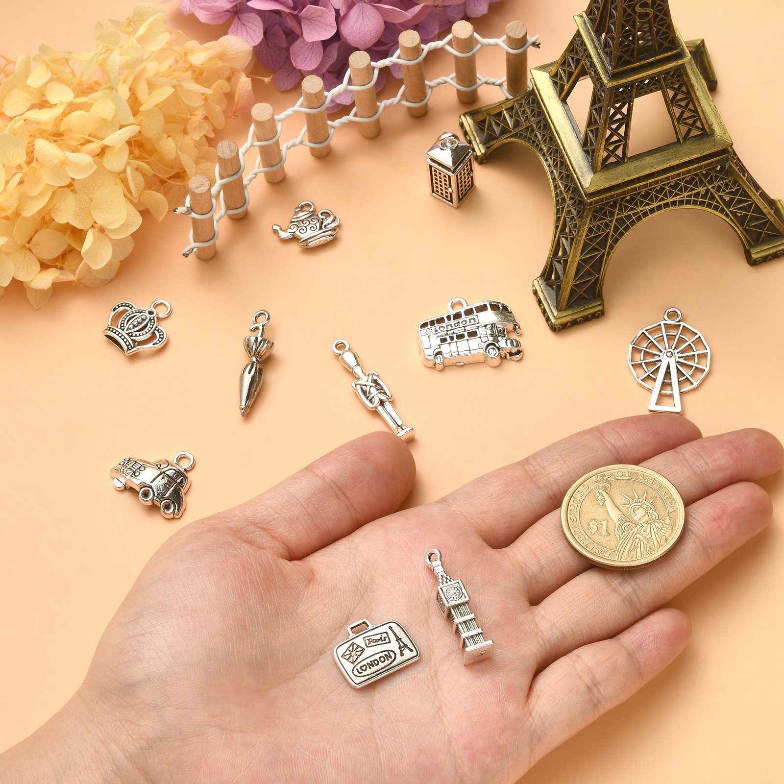 PandaHall 100個入り 10種類 ロンドンテーマチ - Jewelry Making In London のレビューと価格