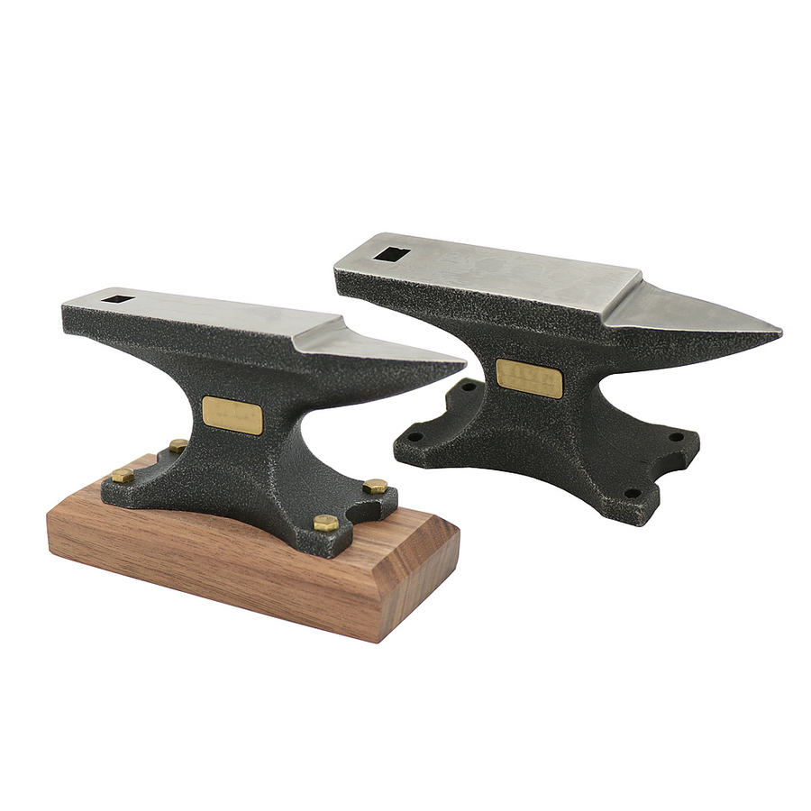 合金鋼成形作業面ベンチツール、ウォールナットベースの金属ビー - Jewelry Making Anvil のレビューと価格