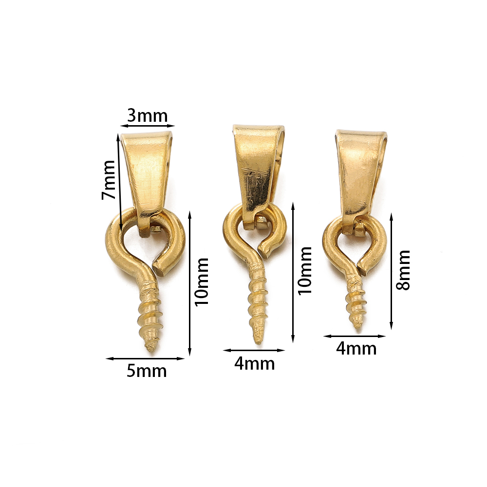 20 個ステンレス鋼スクリューアイピン保釈トップドリルビーズ - Jewelry Making Drill のレビューと価格