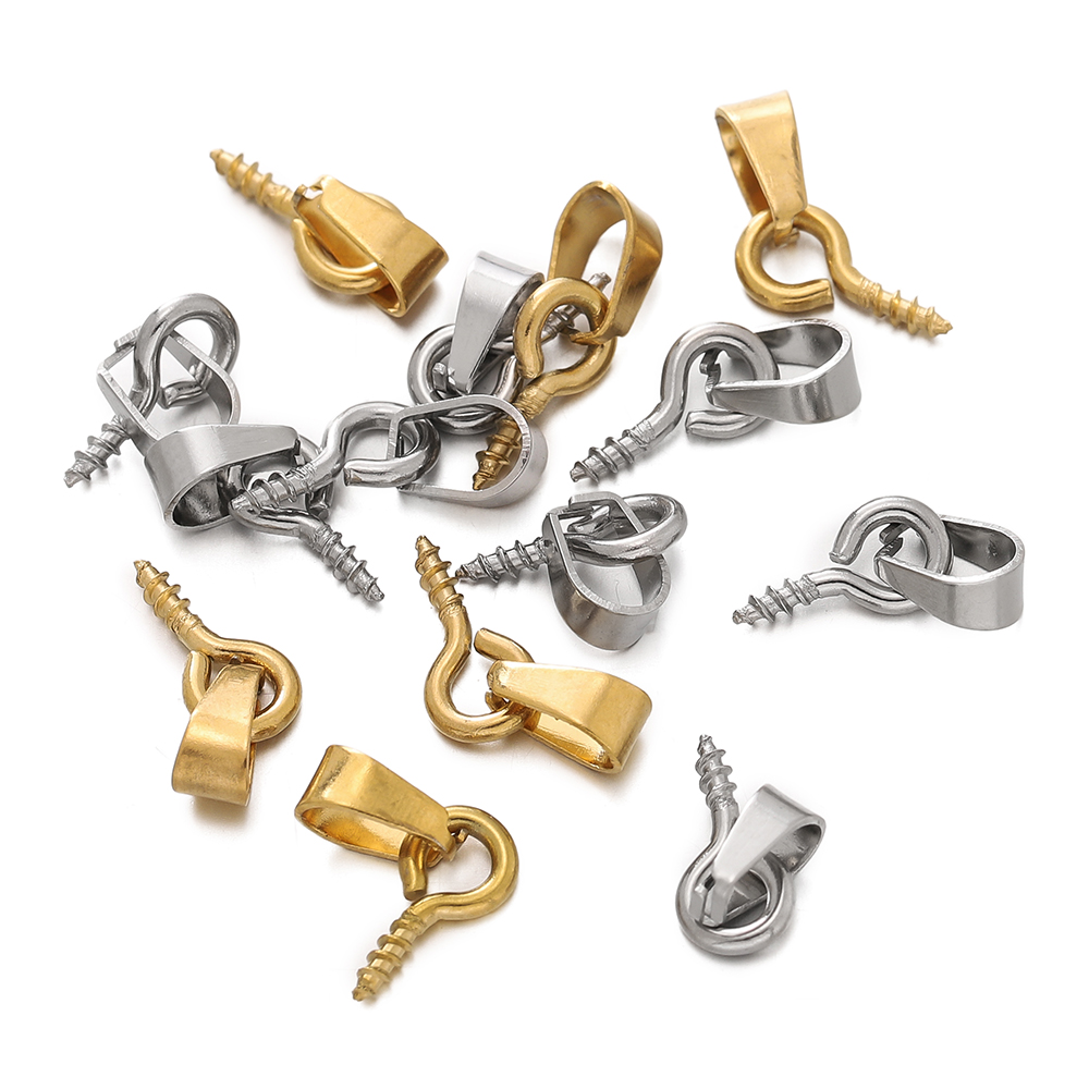20 個ステンレス鋼スクリューアイピン保釈トップドリルビーズ - Jewelry Making Drill のレビューと価格