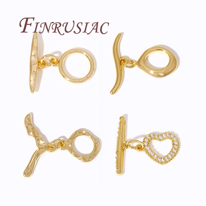 18K金メッキOTトグルクラスプ、ジュエリー、ブレスレットク - Toggle Clasp Gold のレビューと価格