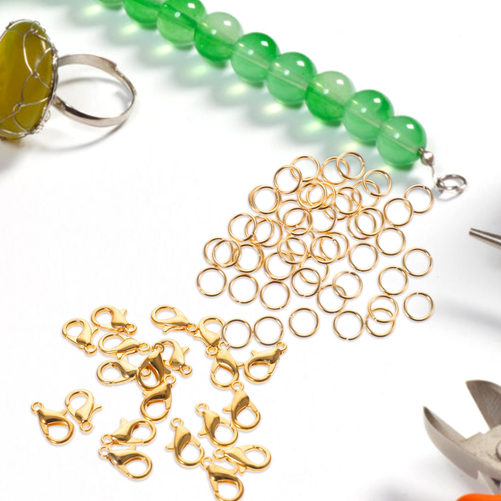 1箱ジュエリー製作キット、ジュエリー材料セット、ネックレス・ - Jewelry Making Set のレビューと価格