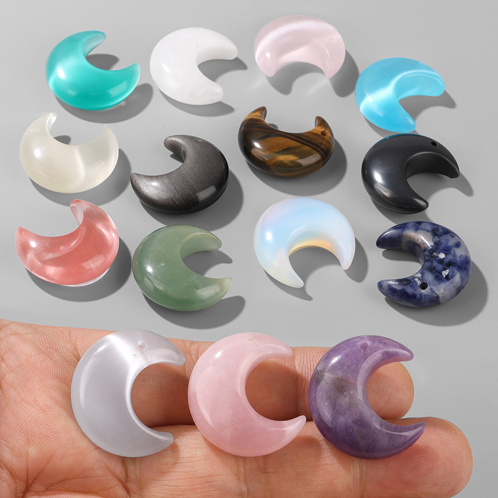 2 個ナチュラル三日月チャームビーズトップドリル加工キャット - Jewelry Making Drill のレビューと価格