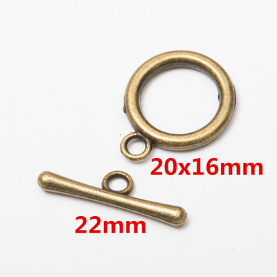 10 セット合金金属 OT トグルクラスプコネクタネックレス - Toggle Clasp Gold のレビューと価格