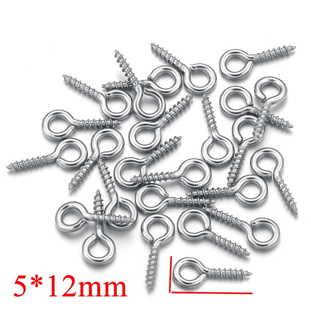 100 ピース/ロットステンレス鋼ミニスクリューアイピンペン - Jewelry Making Drill のレビューと価格