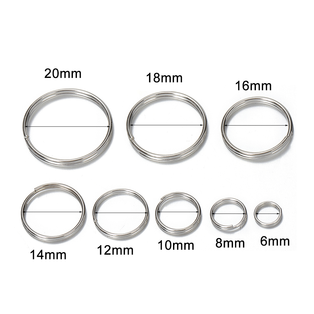 50 個 6/8/10/12/14/16/18/20 ミリメ - Jewelry Making Jump Rings のレビューと価格