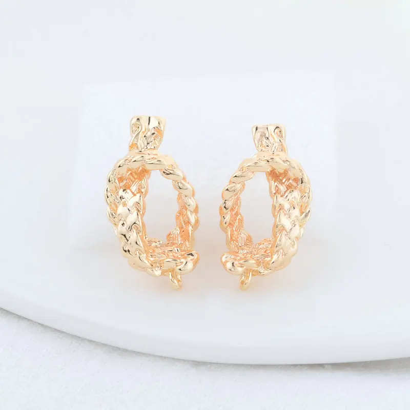 12.5*23 ミリメートル 14 18k ゴールドカラーメ - Jewelry Making Set のレビューと価格