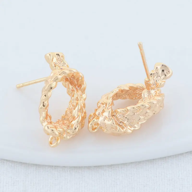 12.5*23 ミリメートル 14 18k ゴールドカラーメ - Jewelry Making Set のレビューと価格
