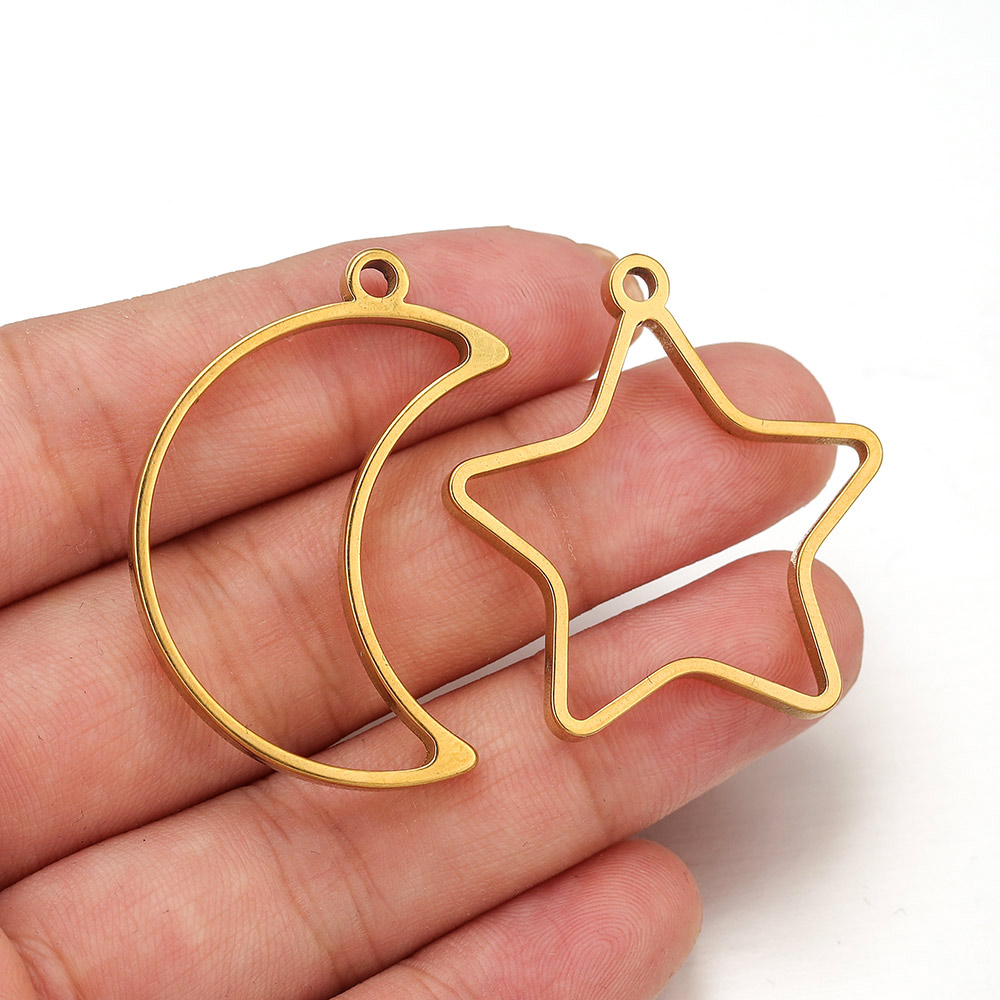 10個入り ステンレス製 幾何学模様 メタルコネクターチャー - Jewelry Making Resin のレビューと価格