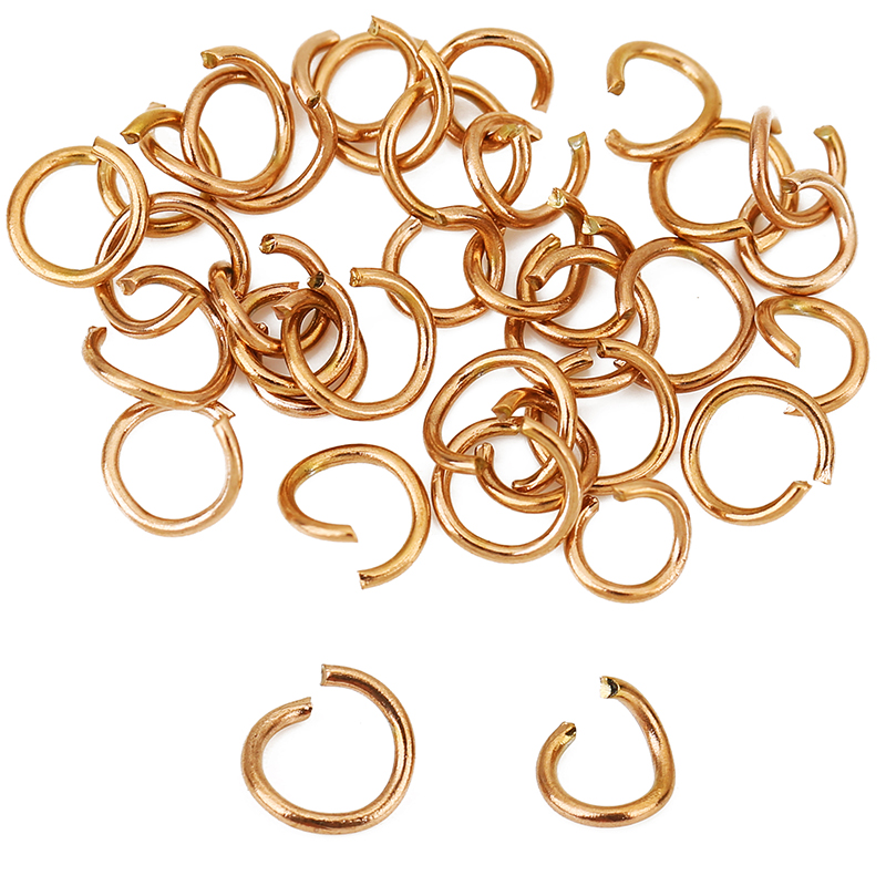 100個入り ローズゴールドメッキ ステンレス製 オープンジ - Jewelry Making Jump Rings のレビューと価格