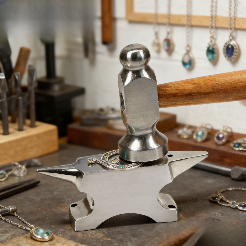 プロ仕様ステンレス鋼製ベンチアンビル（ホーンマンドレル付き） - Jewelry Making Anvil のレビューと価格
