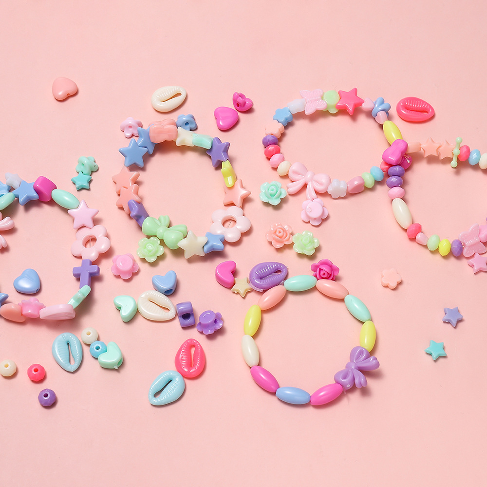 1箱 カラフルアクリルポニービーズ スクエアレタークレイスペ - Jewelry Making Set のレビューと価格